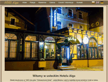Tablet Screenshot of hotelalga.pl